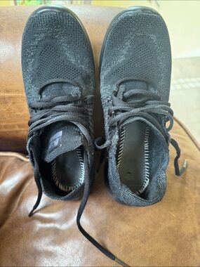Nike Black Knit Slip-On Running Shoes